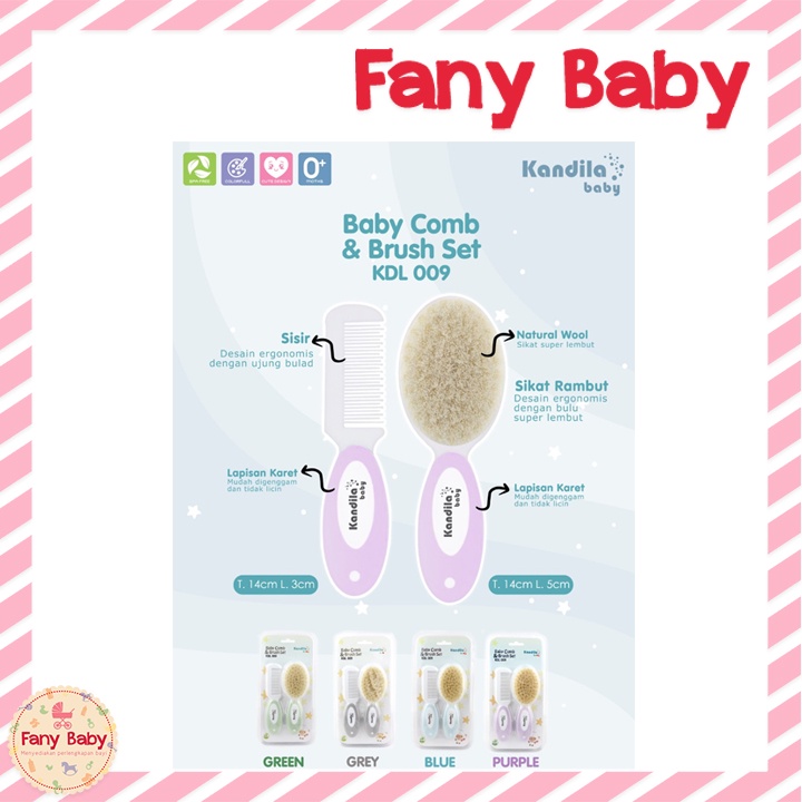 KANDILA BABY COMB &amp; BRUSH SET / KDL 009