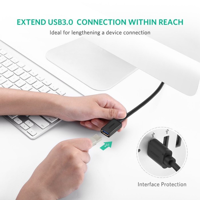 UGREEN Kabel USB 3.0 Extension 0.5m, 1m, 2m, 3m - US129