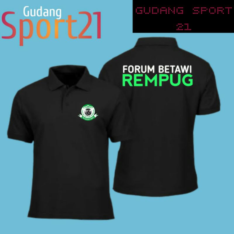 kaos polo kerah forum betawi rempug kaos fbr BETAWI