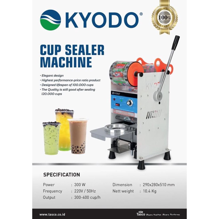 Sealer Kyodo Mesin Cup Sealer Mesin Press Gelas Manual Kyodo 300 Watt