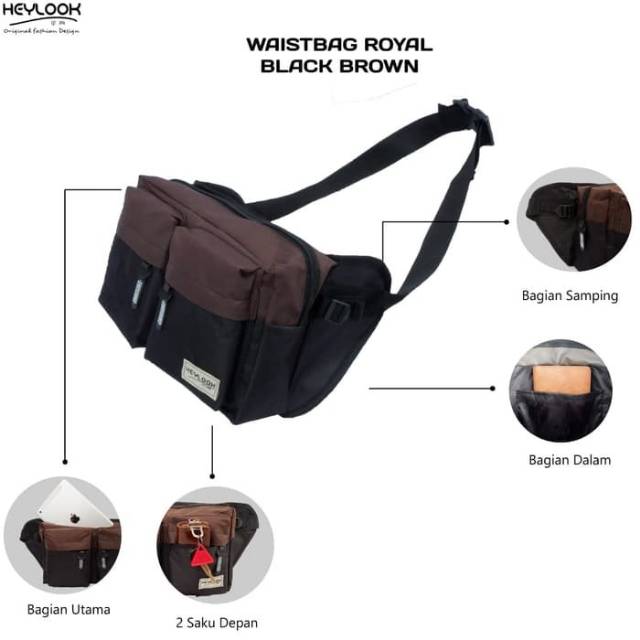 TAS WAIST BAG PRIA ORIGINAL TAS SELEMPANG COWOK TAS OUTDOOR TAS SPORT TAS KEREN