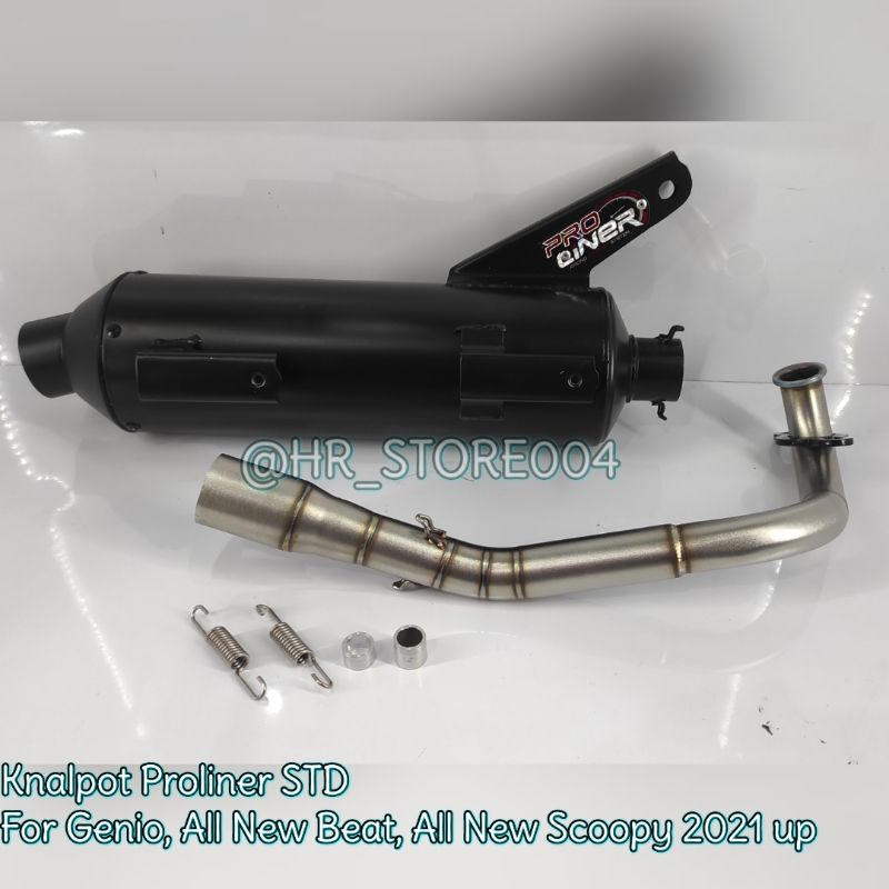 KNALPOT PROLINER STD GENIO, BEAT NEW 2021, SCOOPY NEW 2021