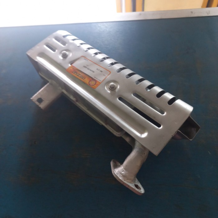 Muffler Silencer Assy Knalpot Mesin Yamaha MZ175 MZ200 MZ 175 MZ 200 Putih