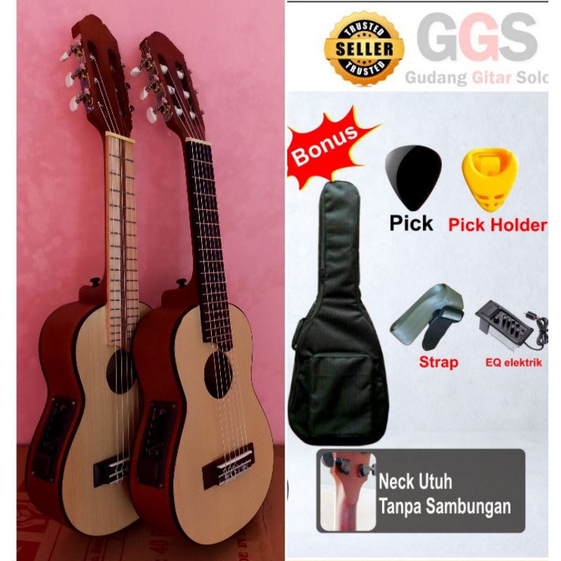 spesial untuk dropsid guitalele gitarlele yamaha gitar mini akustik elektrik