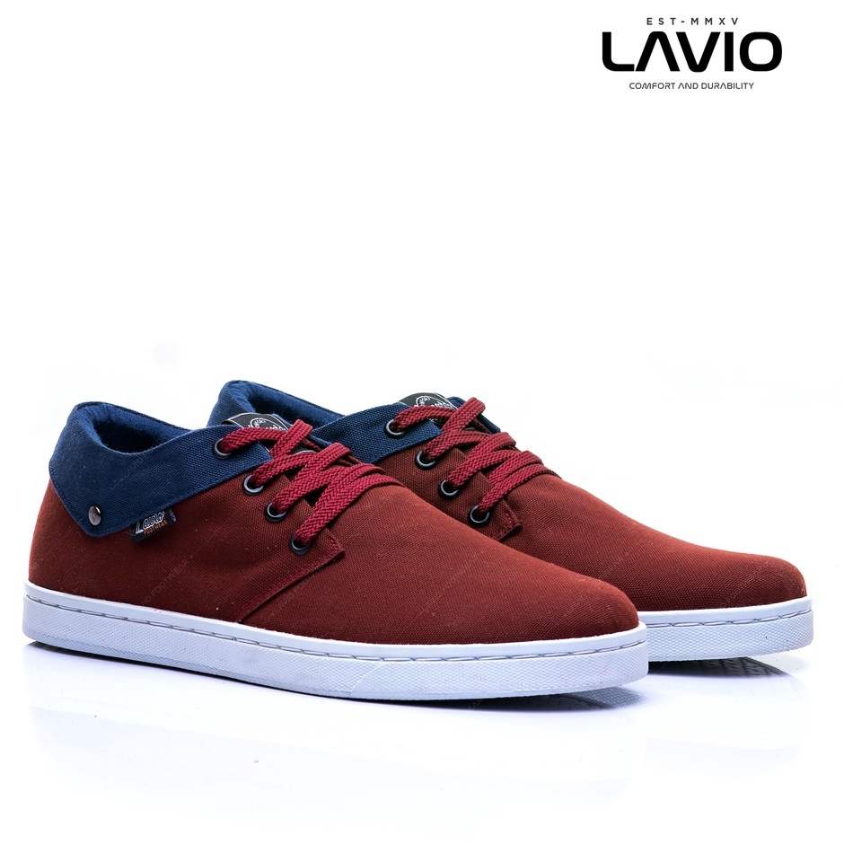 Sepatu Casual Pria Original Branded Keren 2022 Lavio Hilton Kanvas