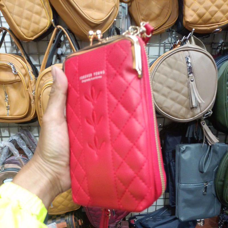 tas selempang hp cewek behel  impor tas selempang mini hp