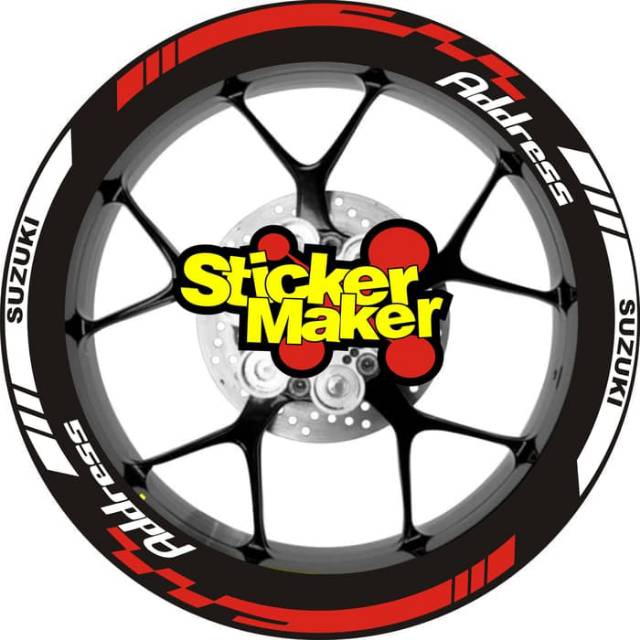 Sticker cutting list velg suzuki address