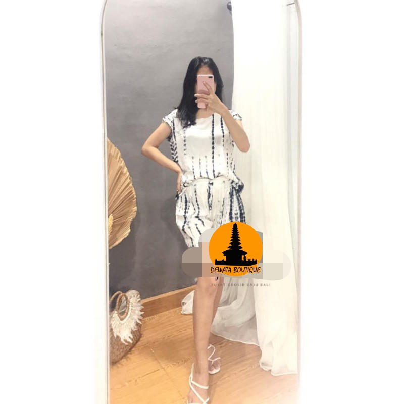 Setelan Pendek Kulot Lilit Premium Khas Bali