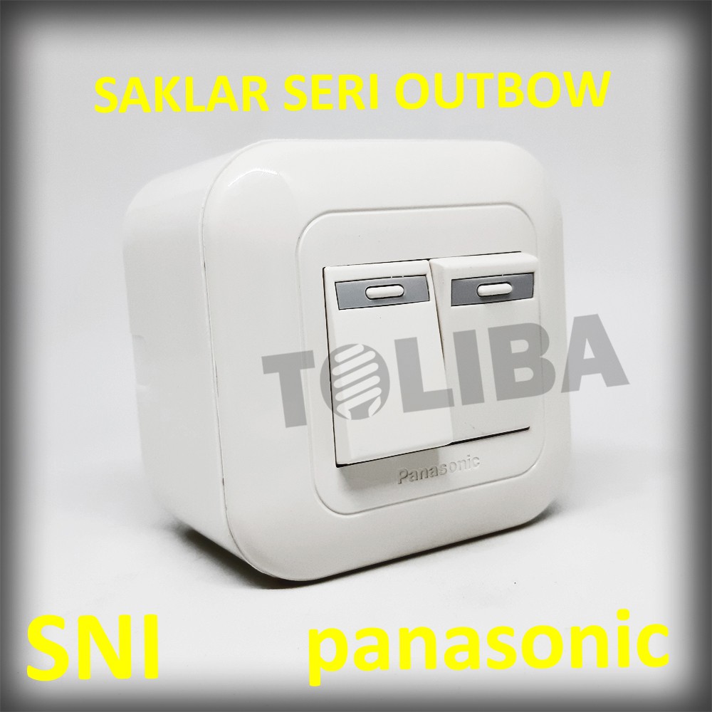 saklar seri outbow ob panasonic / on off saklar tempel tembok / tombol saklar panasonic SNI