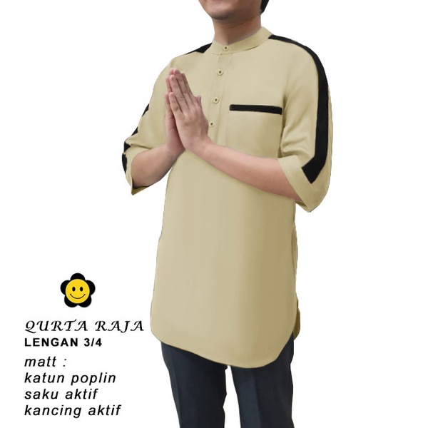 CTN BAJU MUSLIM KOKO QURTA lengan 3 PER 4 BEST SELLER