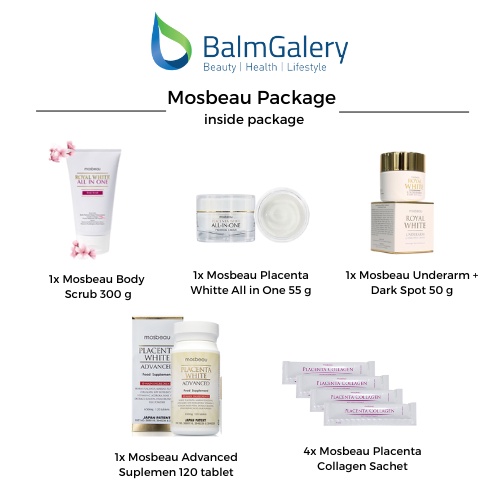 [ISI 8] Gift Package Mosbeau Japanese Whitening Skin Care and Suplement + Free 4x Mosbeau Collagen Jelly / Perawatan Wajah Mencerahkan Memutihkan Glowing