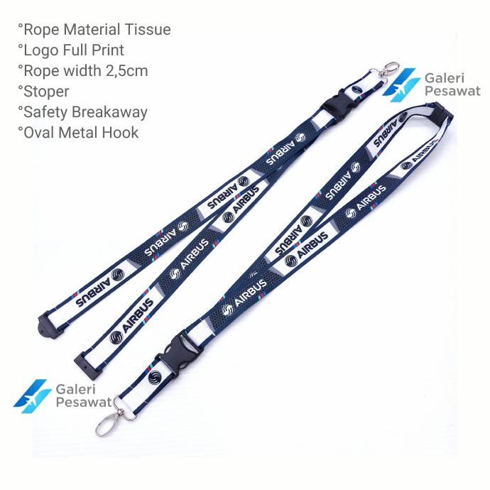 

Lanyard / Gantungan Tali Id Card Airbus (Carbon) Premium Terlaris