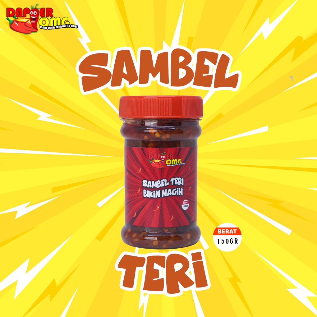 

Sambel Teri Bikin Nagih - Dapoer OMG 150gr