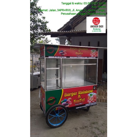 Gerobak/Rombong Almunium 150x60x190