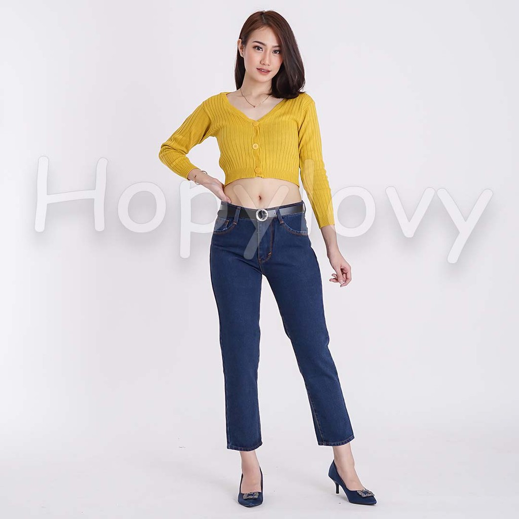 PROMO CELANA BOYFRIEND JEANS WANITA // FREE BELT / BF POLOS HOPYLOVY