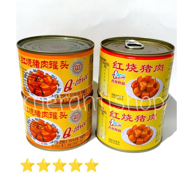 

[TIDAK HALAL] Gulong Stewed Pork 古龙红烧猪肉 256g / Q-Three Stewed Pork 256g / Q3 / Q 3 /