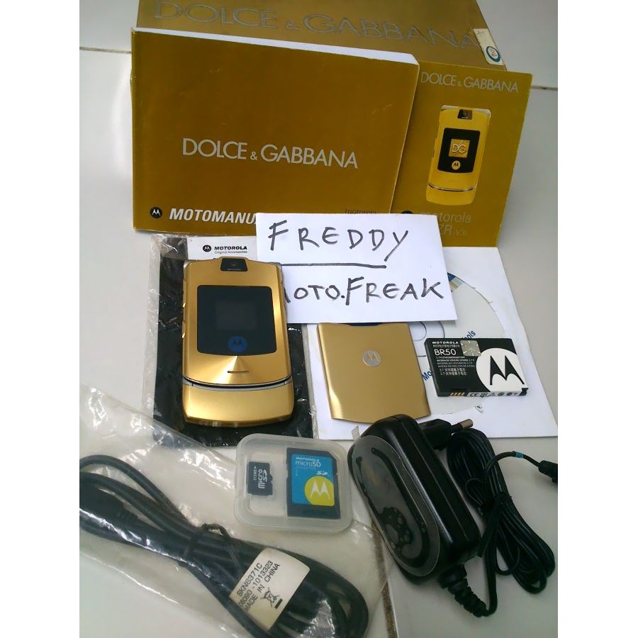 RARE Motorola RAZR V3i Gold Dolce Gabbana Special Edition ORIGINAL