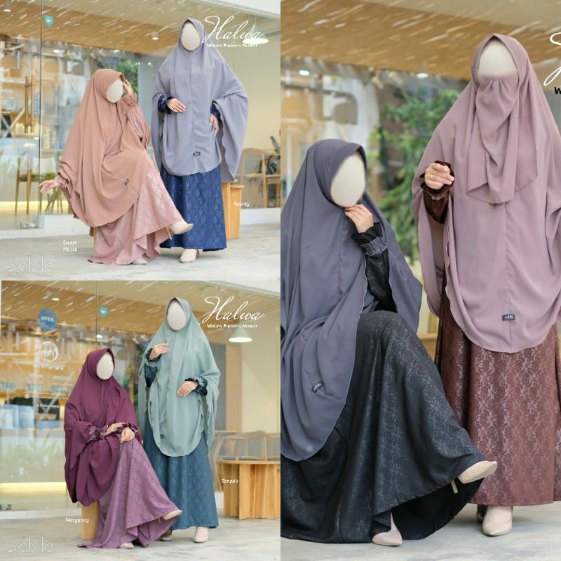 READY HALWA EMBOSS MAWAR | GAMIS SET by SAHILA INDONESIA❤️