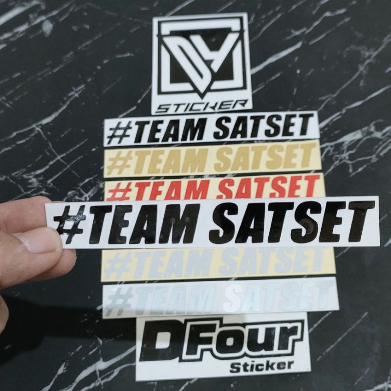 

STICKER TEAM SAT SET CUTTING