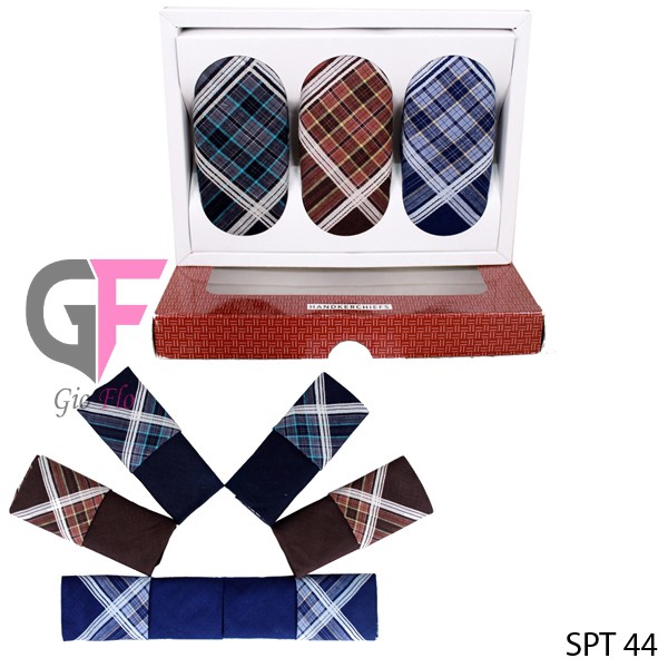 GIOFLO Sapu Tangan Pria Katun Kombinasi Warna Isi 6 PCs Multicolor / SPT 44