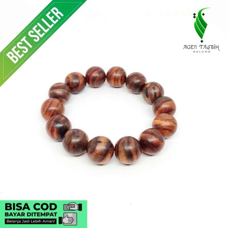 Gelang Kayu Sonokeling Jumbo Size 12mm Dan 16mm_COD