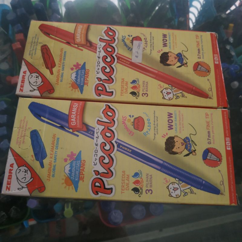 

Pulpen Piccolo Warna Biru & Merah