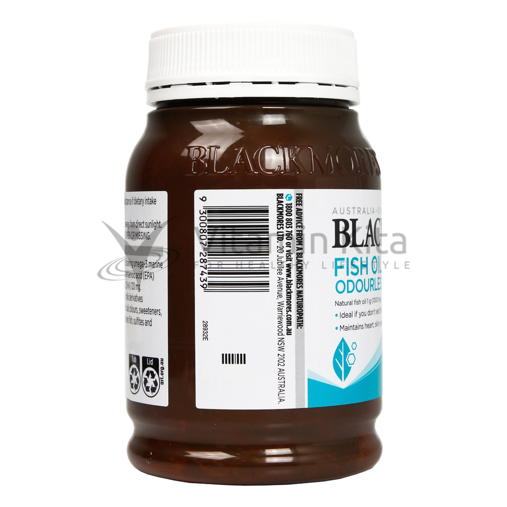 BLACKMORES ODOURLESS FISH OIL 1000 (200 CAPS)