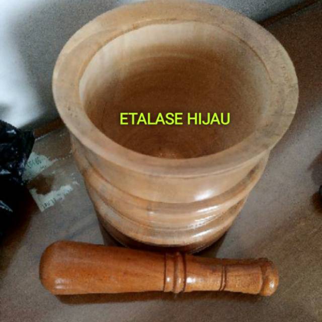 Tumbukan Kayu Ulekan Penumbuk Kecil untuk Bumbu Obat