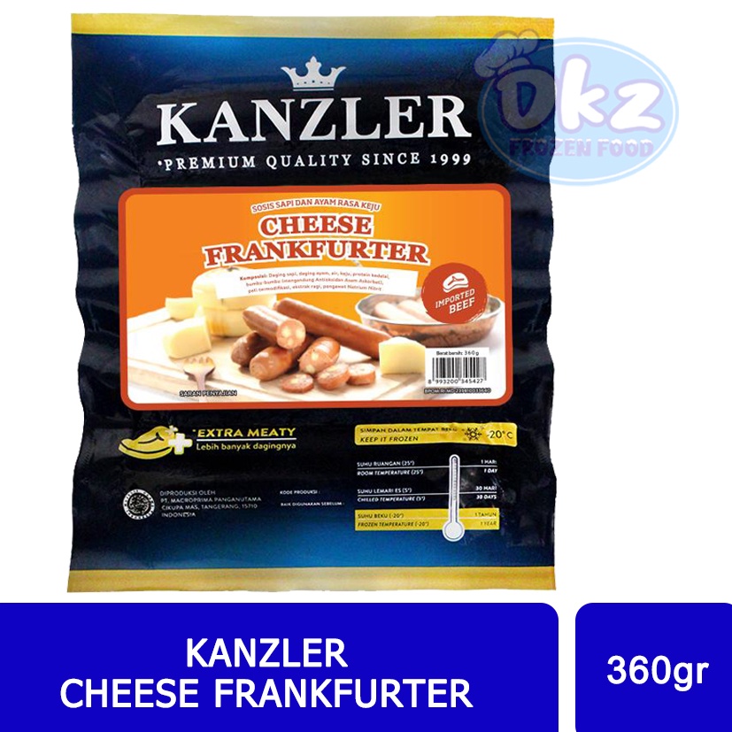 

KANZLER Sosis Cheese Frankfurter 5 pcs [360 gr]