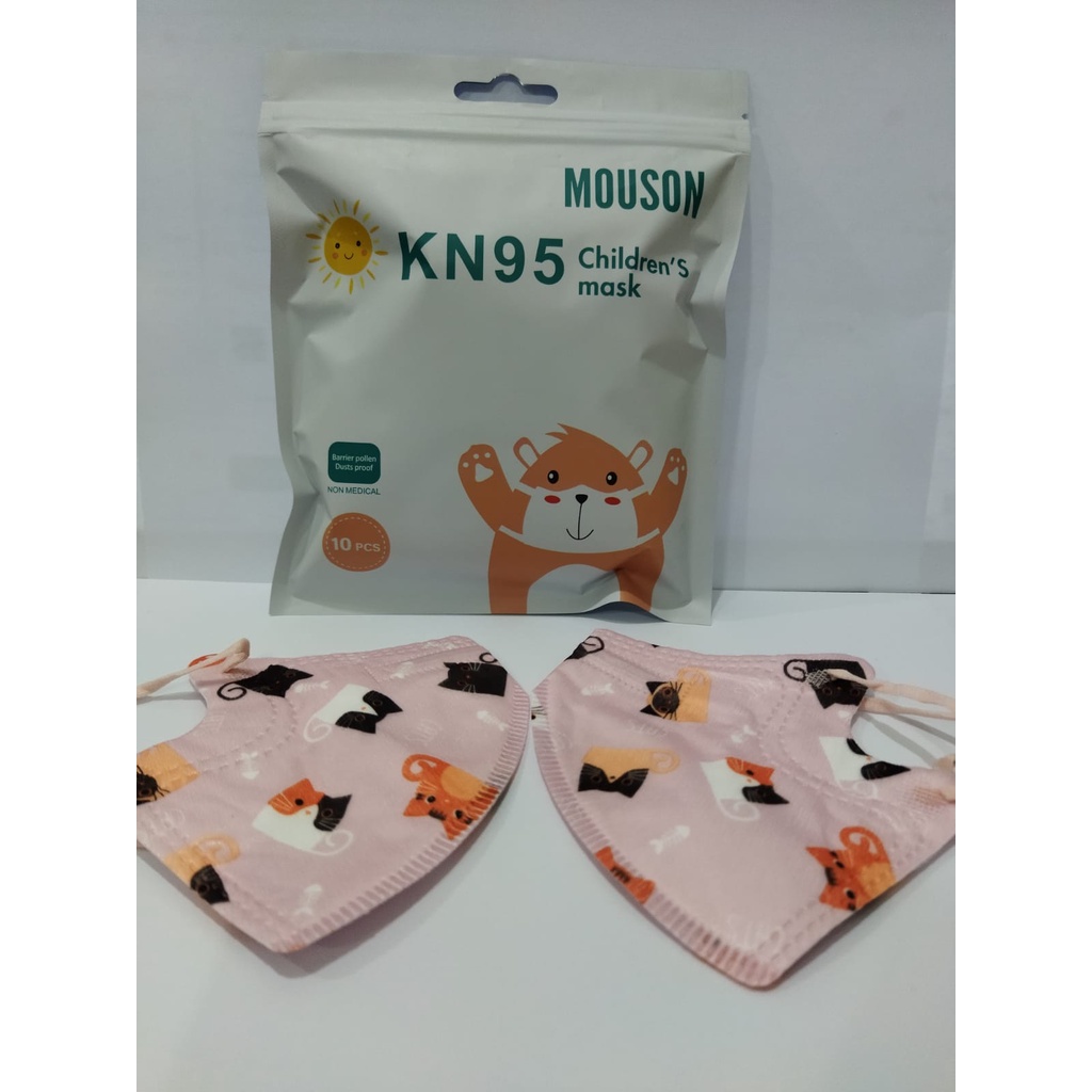 [MH] Masker Kn95 Anak Mouson 3Ply Protecrive 10Pcs Mask