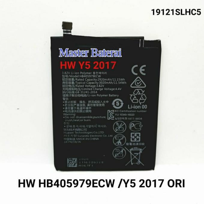 Baterai Hb405979Ecw For Huawei Y5 2017 Y52017 Y5 Prime 2018 Y5 Lite