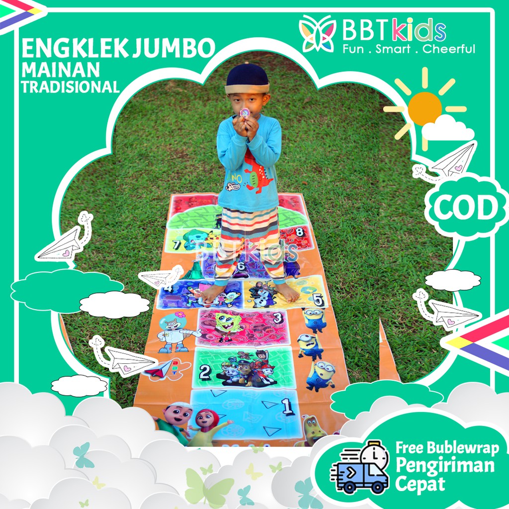 MAINAN ENGKLEK ANAK JUMBO KARPET KAKI RAKSASA PERMAINAN TRADISIONAL DESIGN MODERN EDUKASI EDUKATIF