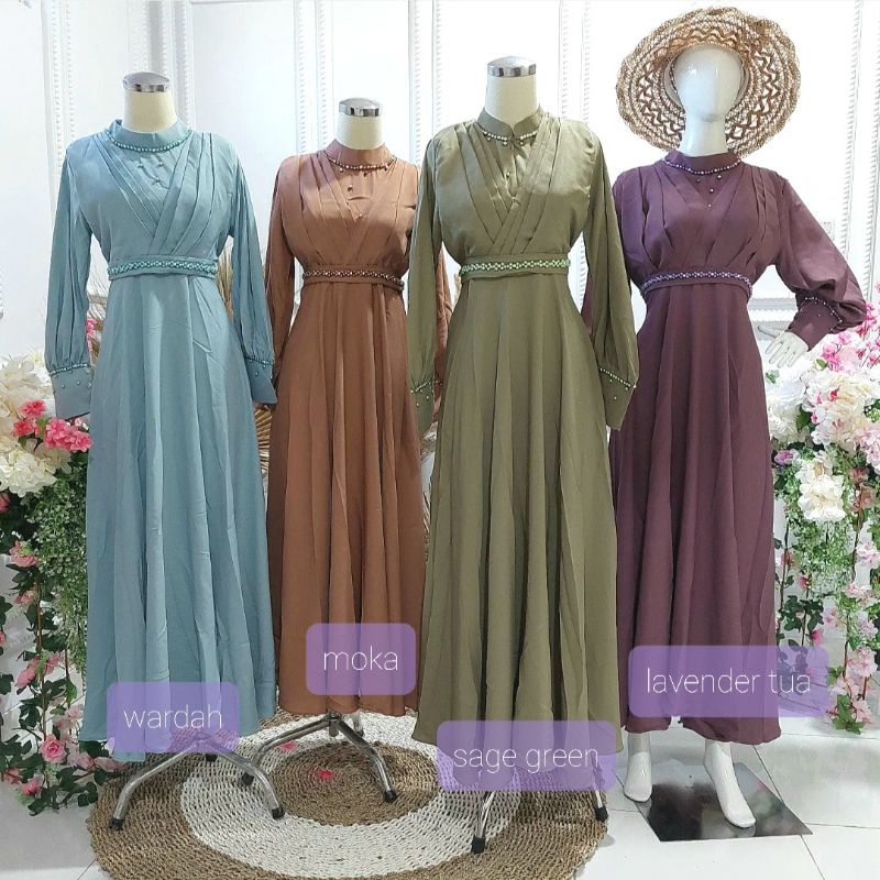 achantha dress-terbaru-simpel dress-baju muslimah