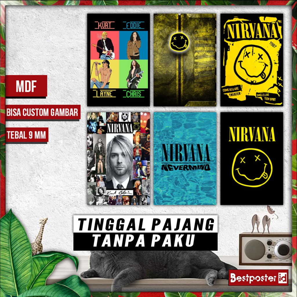 Hiasan Dinding NIRVANA Walldecor BAND MDF013