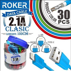 ( 1 TOPLES ) Roker Classic Kabel TypeC Kabel Data Type C