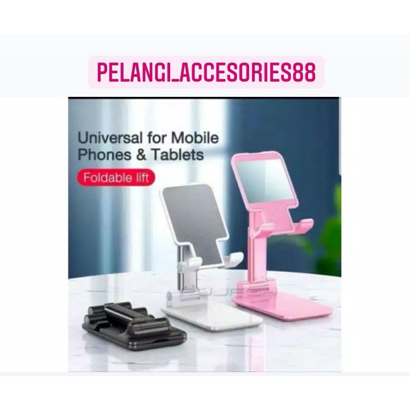 STAND HOLDER HP - HOLDER STAND HP - FOLDING DESKTOP PHONE STAND - PELANGI ACCESORIES88