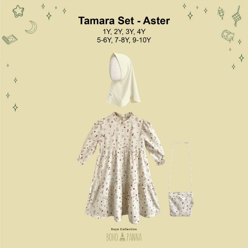 TAMARA SET BOHO PANNA Ukuran 1- 10 Tahun-Aster