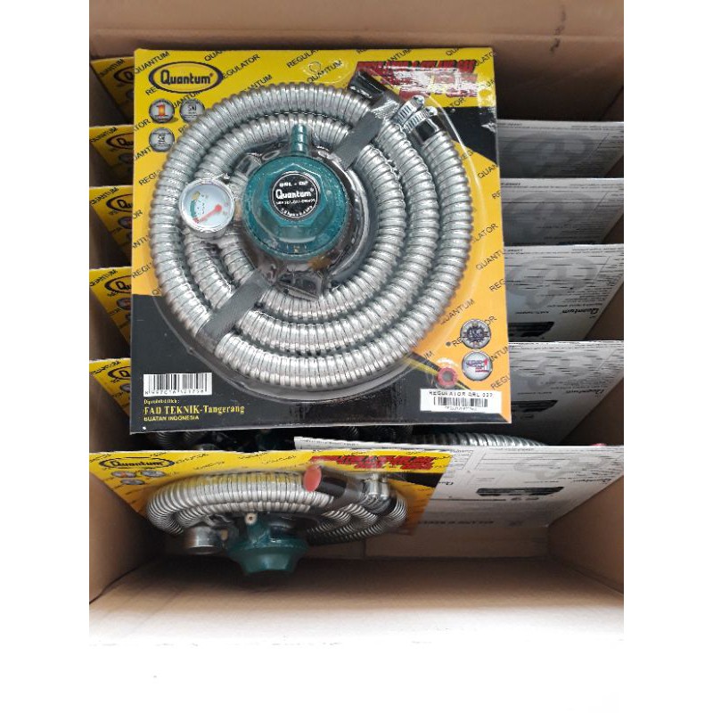 selang + regulator Quantum / paket gas LPJ Quantum GRL-142 original