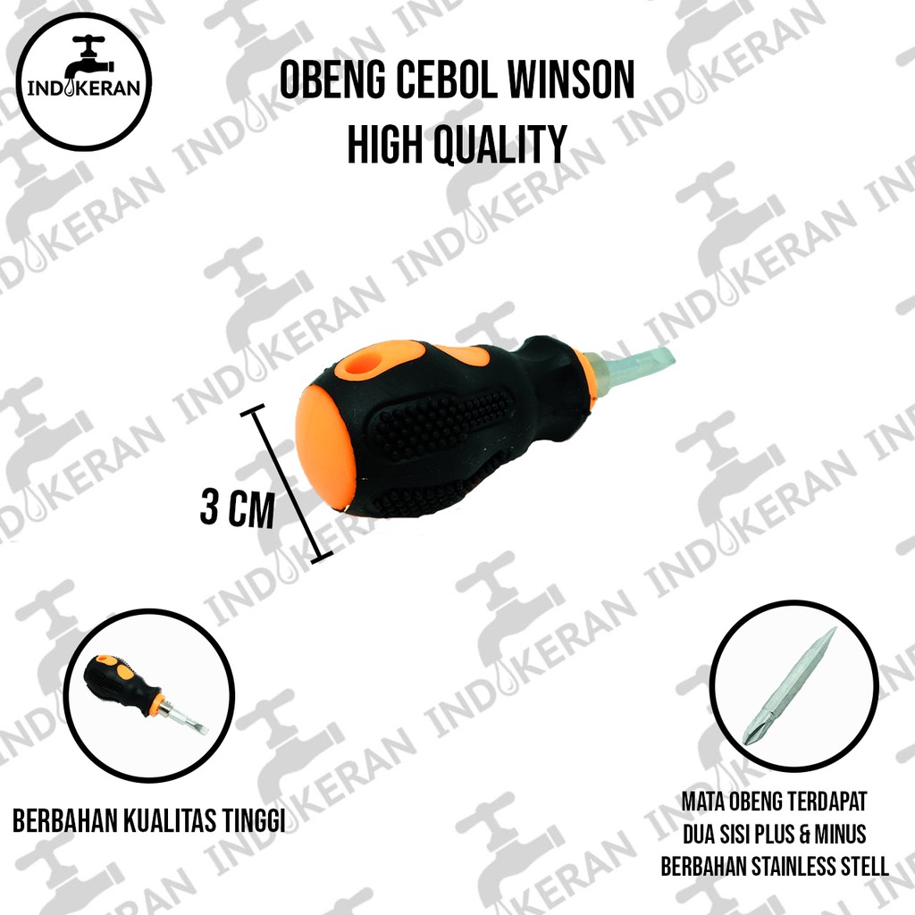 INDOKERAN - Obeng Cebol Bolak Balik - High Quality