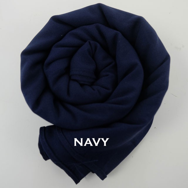 Jilbab Pashmina Sabyan - Kerudung Pasmina Diamond Italiano Pinggir NECI-SABYAN,navy