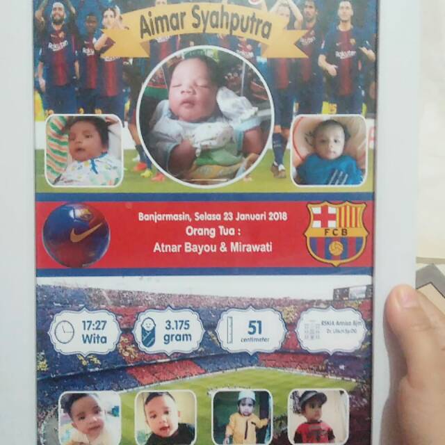 Bingkai biodata anak