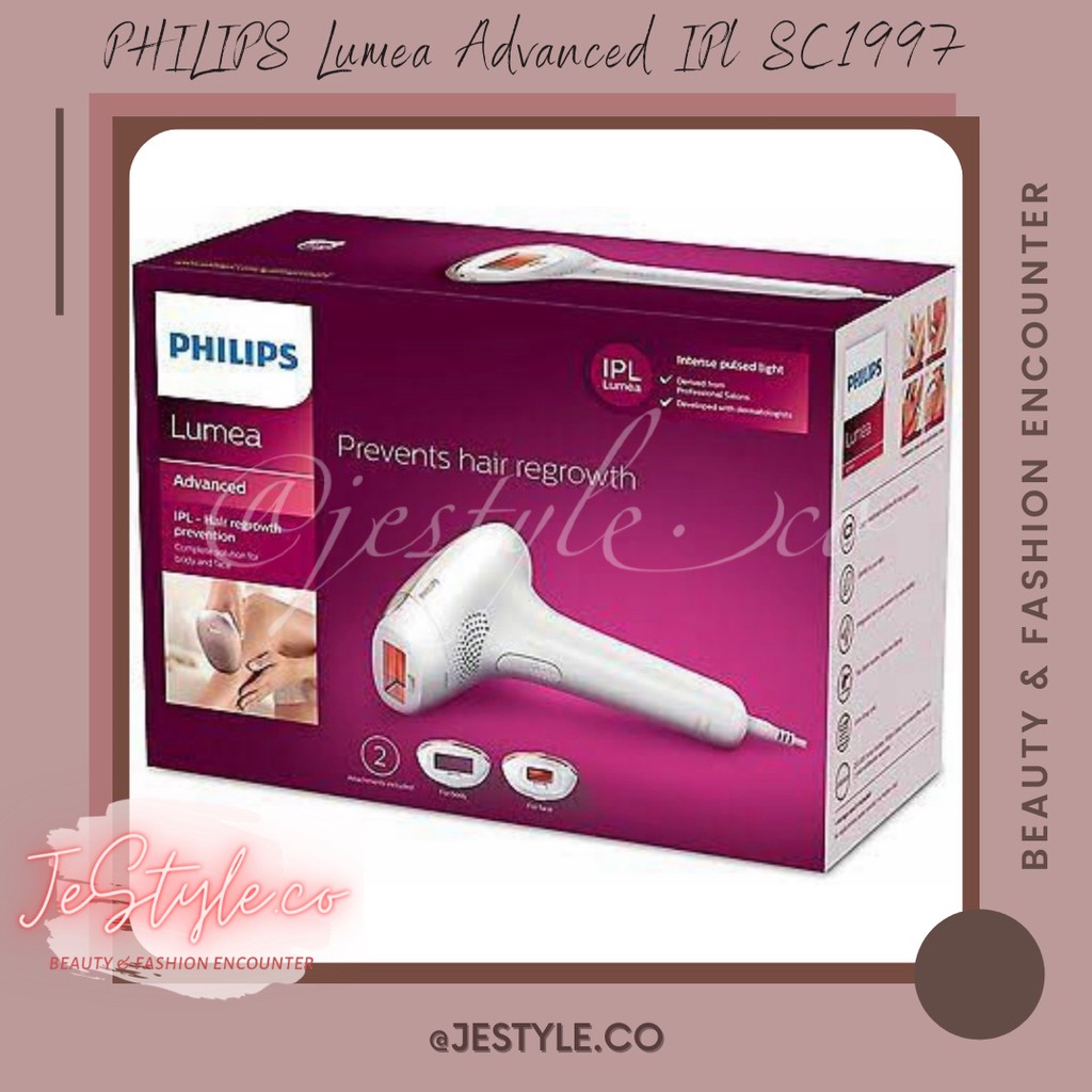Philips Lumea Advanced IPL SC1997 Hair Removal Intense Pulse Light IPL