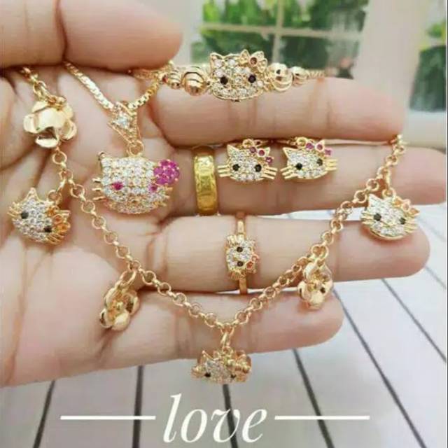 Xuping set anak lapis emas 24k 1855