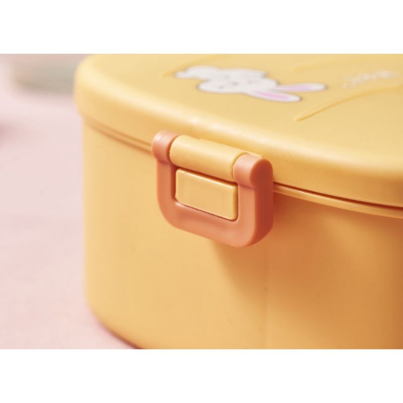 Kotak Bekal Makan Anak Kotak Sekat Set Makan Anak Motif 3D Karakter Lunch box - Zade Store