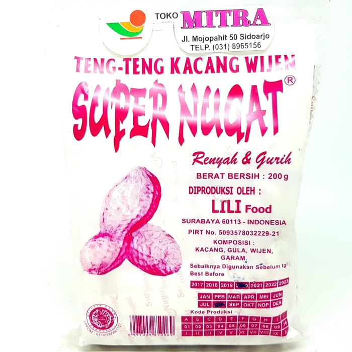 

SUPER NUGAT TENG TENG KACANG WIJEN 200gr | NOUGAT TING ENTING ENTENG ASLI CAMILAN CEMILAN