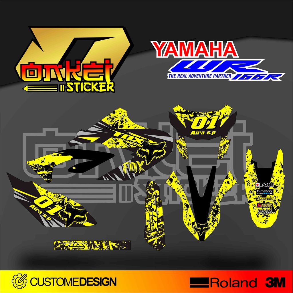 DECAL STICKER WR 155 SPLESH LAMINASI TEBAL