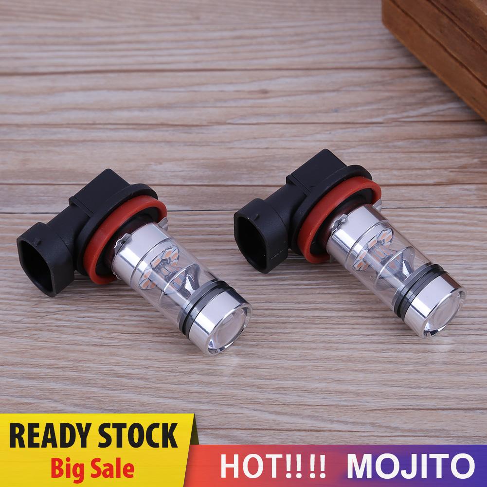 2pcs Lampu Kabut Led 100w H8 / H11 20smd 100w Untuk Mobil