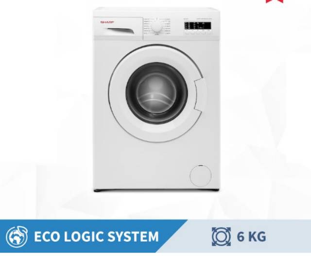 Sharp Mesin Cuci Washing Machine ES-FL862 Front Loading 6kg