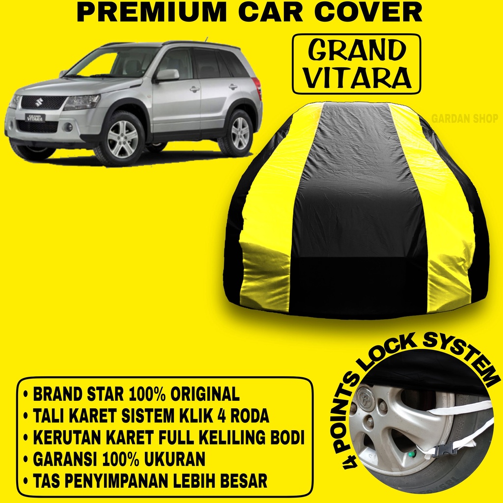 Body Cover GRAND VITARA Sarung Strip KUNING Penutup Pelindung Bodi Mobil Grand Vitara PREMIUM