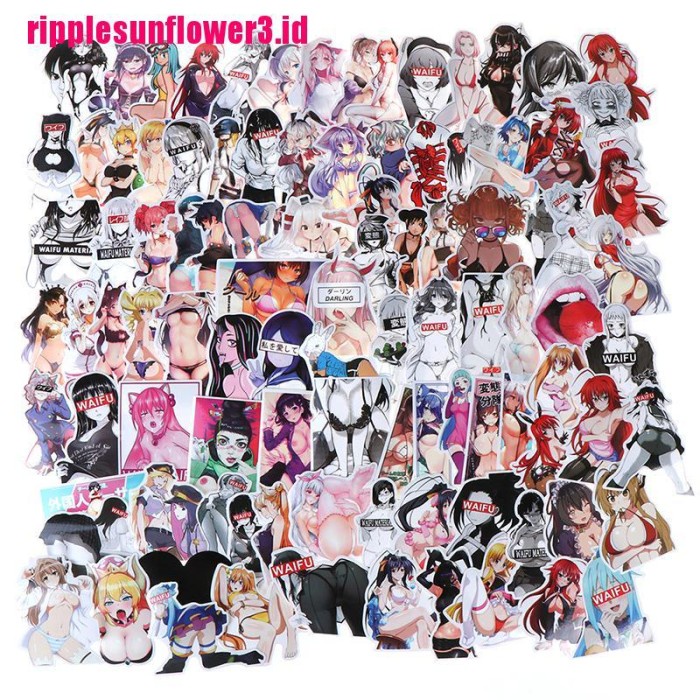 

VP897 Rf3id 100Pcs Set Stiker Motif Anime Perempuan Untuk Dekorasi Scr